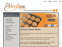 Tablet Screenshot of heirloomcookiesheets.com